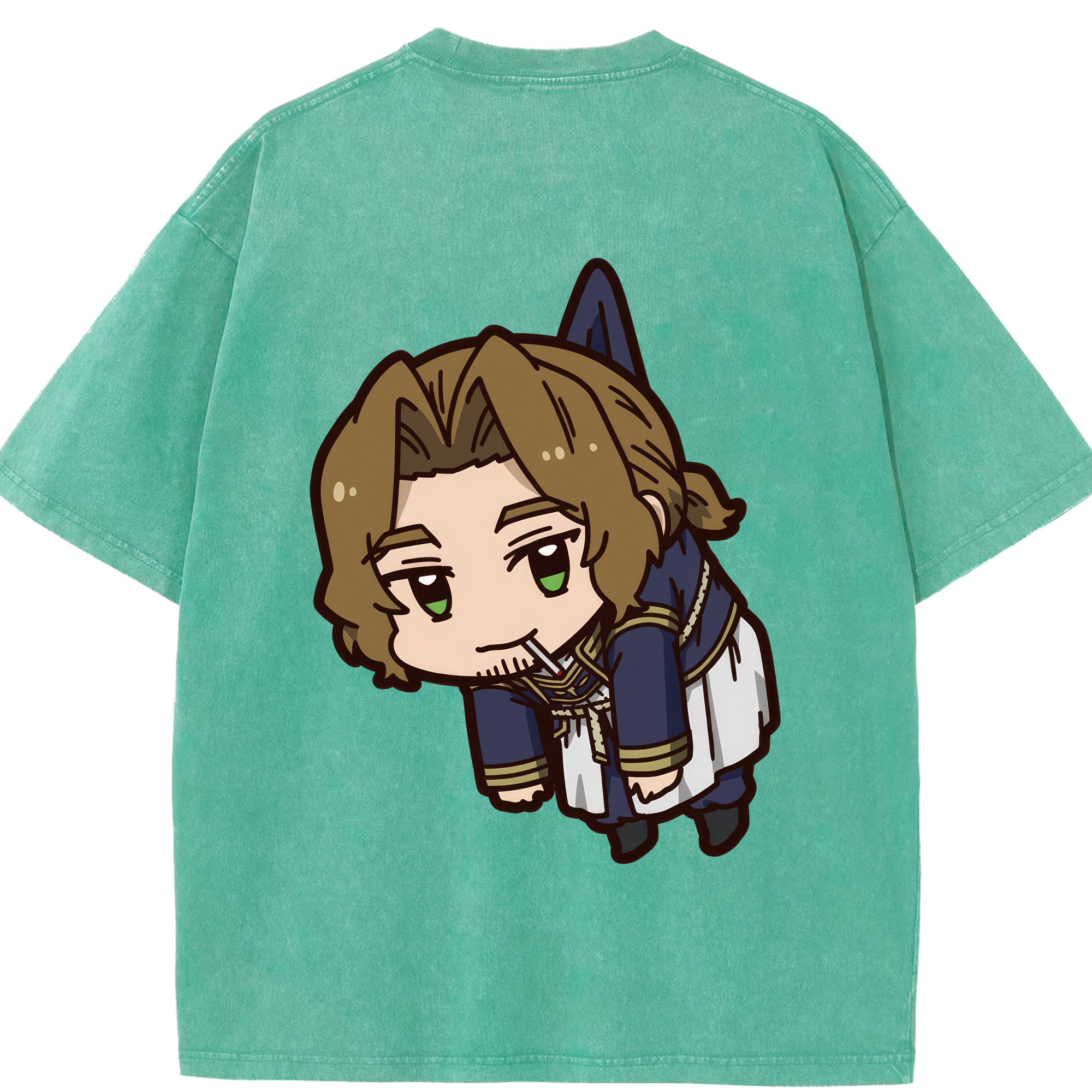 （画像用） 葬送のフリーレン Frieren 綿100% ヴィンテージ風 半袖Tシャツ（背面プリント）